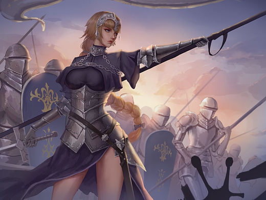 贞德（个人主页-ZNTMyNzI3NDg=） - 创作习作 - 站酷设计师光太郎丶原创素材 - 站酷ZCOOL