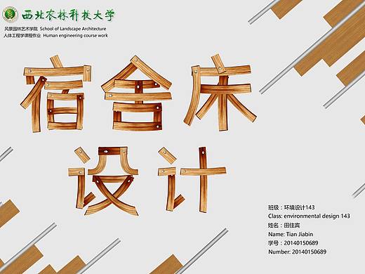 人体工程学作业练习，宿舍床