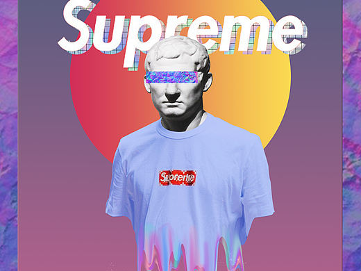 supreme 创意招贴广告