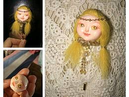 原創(chuàng)塔羅黏土胸針