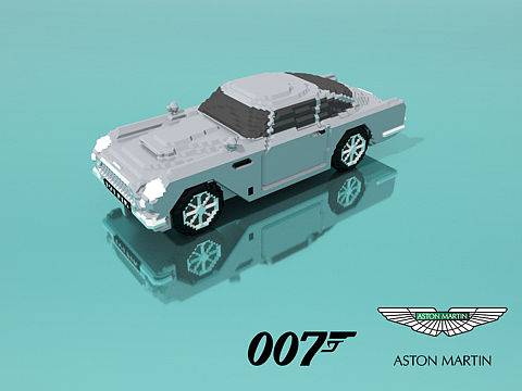 Magicavoxel小练习：Aston Martin DB5