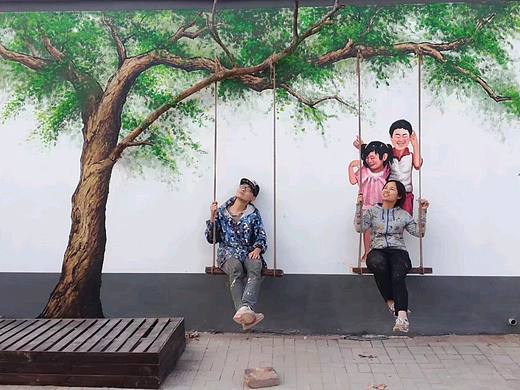墙绘 实物与绘画完美结合