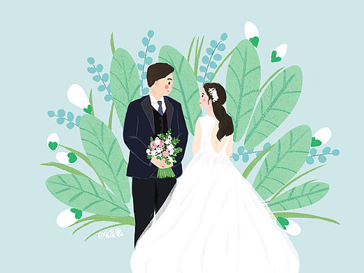 婚礼插画