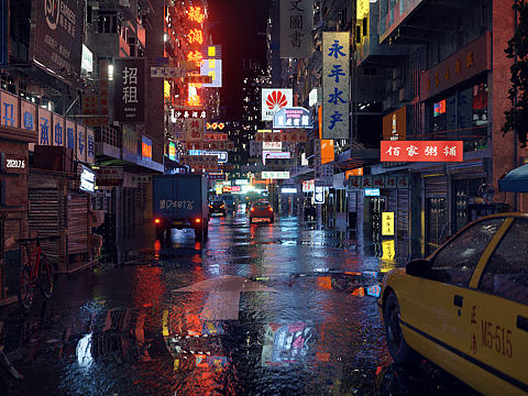 街道夜景