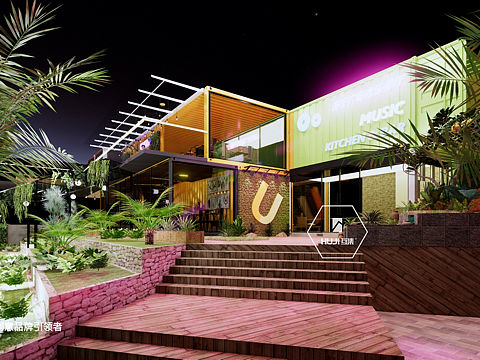 互集出品：集装箱餐厅_西餐厅_集装箱音乐餐厅创意设计