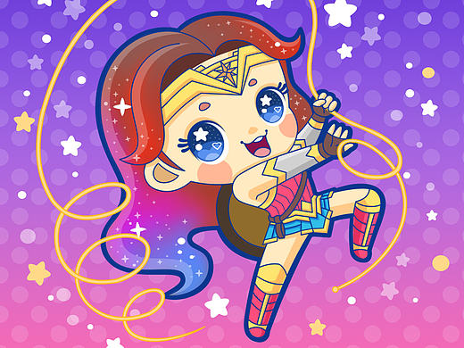 神奇女俠（個(gè)人主頁(yè)-ZMjIwODE0NzI=） - 商業(yè)插畫 - 站酷設(shè)計(jì)師sfrgn原創(chuàng)素材 - 站酷ZCOOL