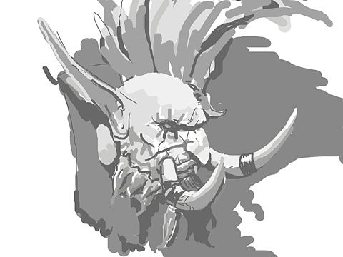 魔兽世界 手绘 巨魔插画