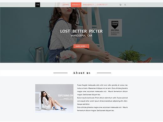 YY服装网站（个人主页-ZMTc0MTgxNzI=） - 其他网页 - 站酷设计师亲爱的TA原创素材 - 站酷ZCOOL