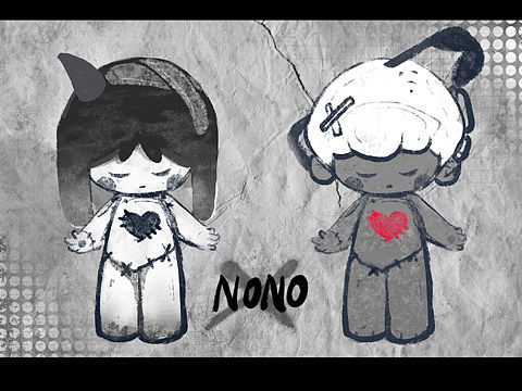潮玩IP设计——《nono》破碎系列插画