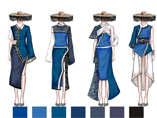 客家服装效果图