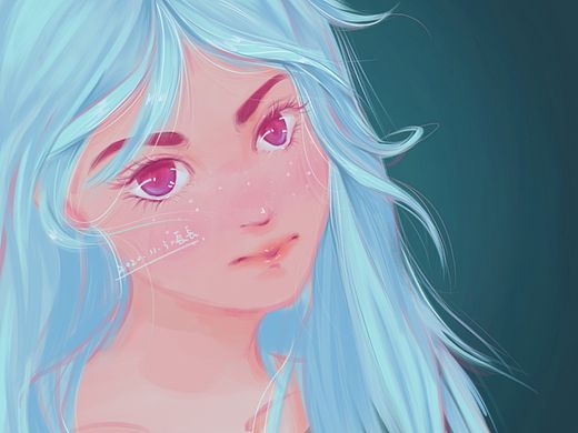 人像創(chuàng)作練習(xí) procreate（個(gè)人主頁(yè)-ZNDkzMjAwNTY=） - 創(chuàng)作習(xí)作 - 站酷設(shè)計(jì)師嘻嘻呼呼哈哈原創(chuàng)素材 - 站酷ZCOOL