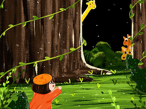 原创插画｜森林q h