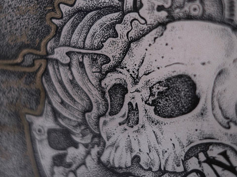 断断续续画了很久的画。