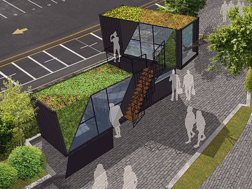 主题餐饮店、小型展示空间及创意货柜设计