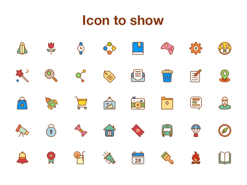 卡通移动端icon设计_JerryWH-站酷ZCOOL