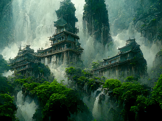 奇境之旅系列：平行世界中的失落遗迹3 [个人AI作品]