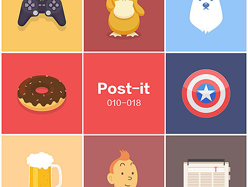 Post-it【010-018】（个人主页-ZMTQxNDUwOTY=） - 图案 - 站酷设计师杨仔___原创素材 - 站酷ZCOOL