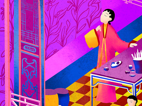 「紅樓夢(mèng)」惜春 Illustration（個(gè)人主頁(yè)-ZNDI3NDIyNDg=） - 繪本 - 站酷設(shè)計(jì)師觀園吉原創(chuàng)素材 - 站酷ZCOOL