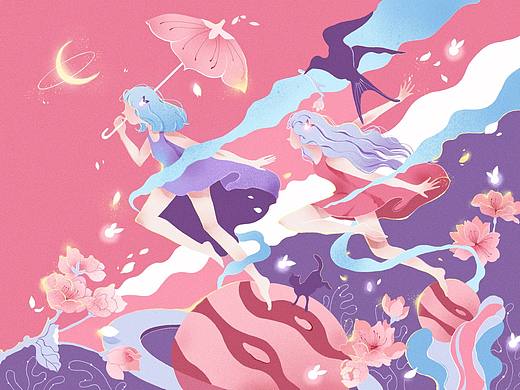 去年春夏的插画小结