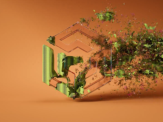 X-Particles CINEMA 4D 动力学模拟测试