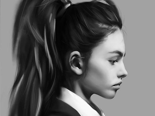 黑白人物练习(二)