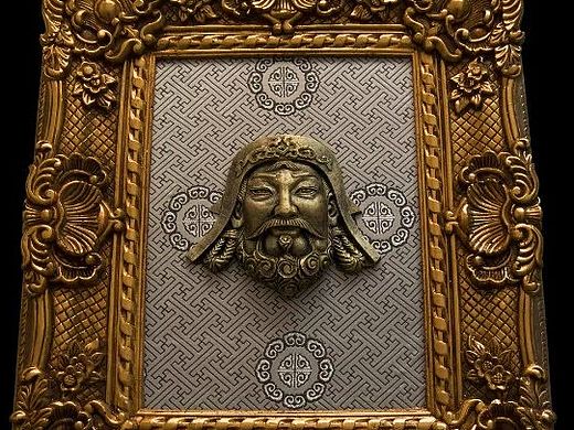成吉思汗和两个勇士（个人主页-ZMTU5NDE4MzY=） - 工艺品设计 - 站酷设计师布仁德力根原创素材 - 站酷ZCOOL
