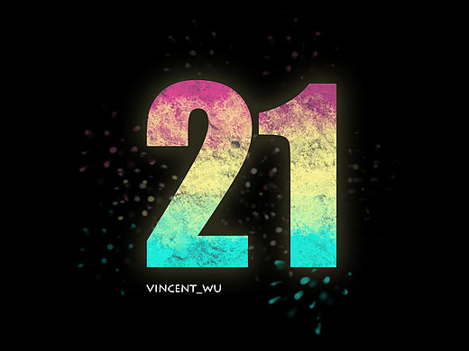 21岁生日海报