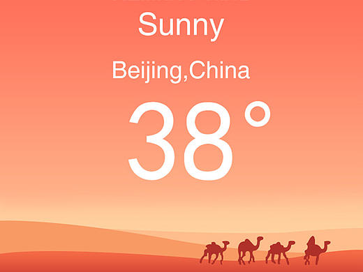 天气指数app界面动效