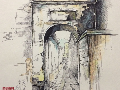 屏山寫生作（個(gè)人主頁(yè)-ZMjgwNDM3NTI=） - 藝術(shù)插畫 - 站酷設(shè)計(jì)師小馬視圖原創(chuàng)素材 - 站酷ZCOOL