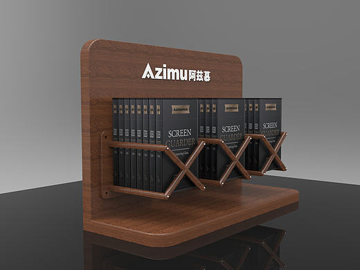 木纹X展架桌面款