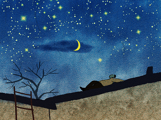 夜空插画-创作习作253天前房子插画-创作习作253天前安静插画-创作