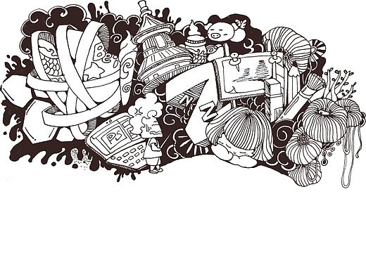 大学时的小画