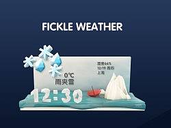 Fickle weather