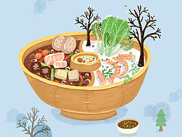 美食插画