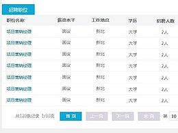 简单招聘网站网页飞机稿