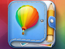 旅行图片笔记app Icon设计