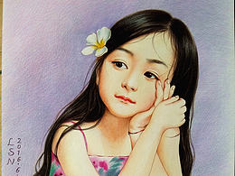 彩鉛人物 · 小女神~