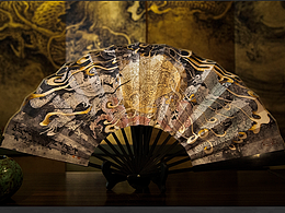 中国龙扇五行之龙《五龙图》由龙原创