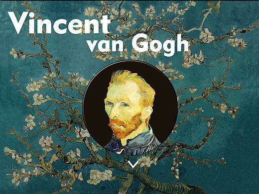 Vincent van Gogh网页设计（个人主页-ZMTg3MDI2NTI=） - 其他网页 - 站酷设计师Charlottexin原创素材 - 站酷ZCOOL