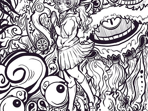 神话少女（个人主页-ZNTEwMDI3NDA=） - 艺术插画 - 站酷设计师宋源潮原创素材 - 站酷ZCOOL