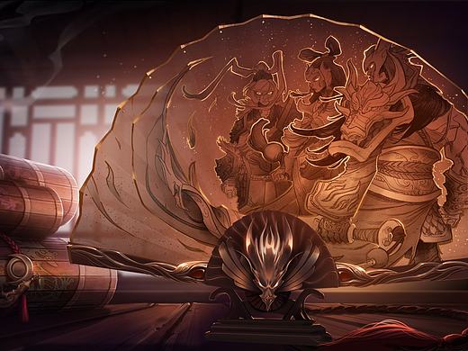 练习-英雄联盟马年皮肤折扇展示动态效果（个人主页-ZMjAyMDQ3NjA=） - 游戏/娱乐 - 站酷设计师nambyone原创素材 - 站酷ZCOOL