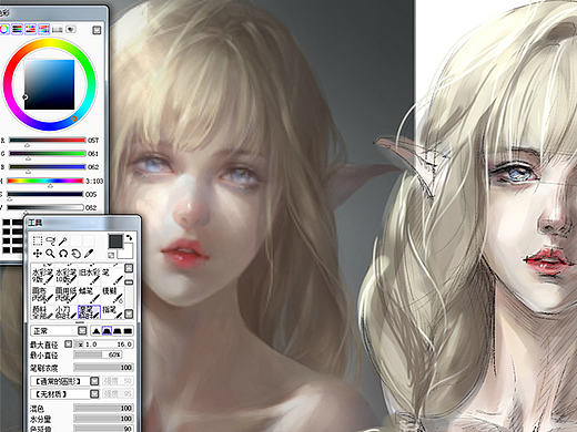 第一次练习画CG 勿喷X﹏X（个人主页-ZMTY5MTU3NjQ=） - 创作习作 - 站酷设计师渣o渣原创素材 - 站酷ZCOOL