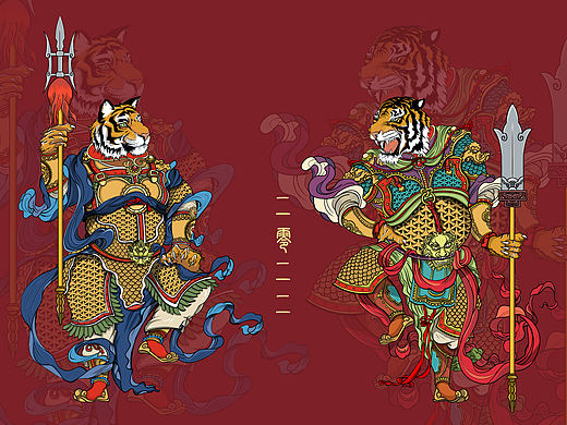 2022年虎年插画