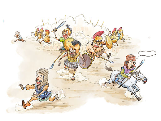 罗马军队击败波斯军队