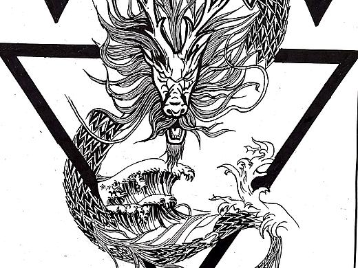 蛟龙得水（个人主页-ZMzkwNjQzMDg=） - 图案 - 站酷设计师槑槑佬雷原创素材 - 站酷ZCOOL