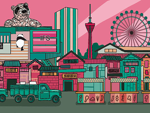 成都美食创意瓶贴