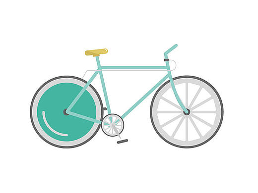 扁平山地车-临摹练习