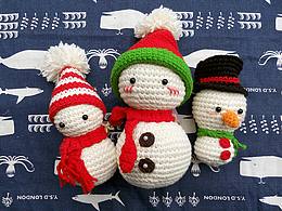 钩针玩偶，猫先生家圣诞系列玩偶