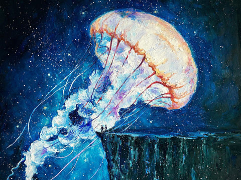 油画棒／坠入星空系列