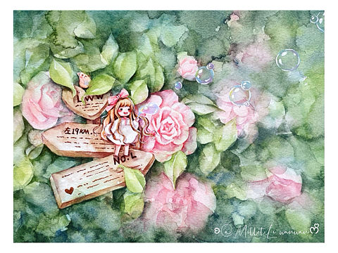 好久没画“大幅”，身心愉悦..❤︎ 